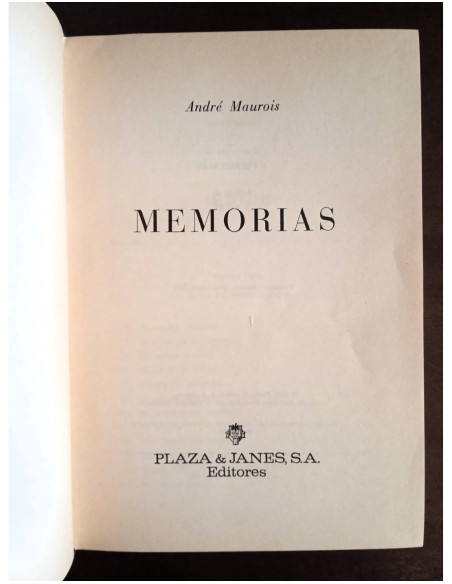 MEMORIAS (ANDRÉ MAUROIS)