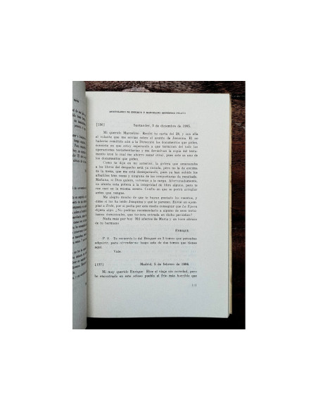 EPISTOLARIO DE DON ENRIQUE Y DON MARCELINO MENÉNDEZ PELAYO