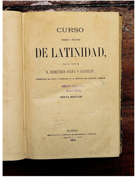 CURSO TEÓRICO Y PRÁCTICO DE LATINIDAD