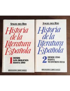 HISTORIA DE LA LITERATURA ESPAÑOLA. 2 TOMOS