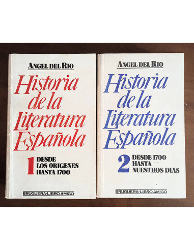 HISTORIA DE LA LITERATURA ESPAÑOLA. 2 TOMOS
