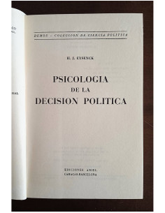 PSICOLOGÍA DE LA DECISIÓN POLÍTICA 2