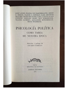 PSICOLOGÍA POLÍTICA: COMO TAREA DE NUESTRA ÉPOCA 2