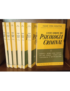 ESTUDIOS DE PSICOLOGÍA CRIMINAL. 7 TOMOS