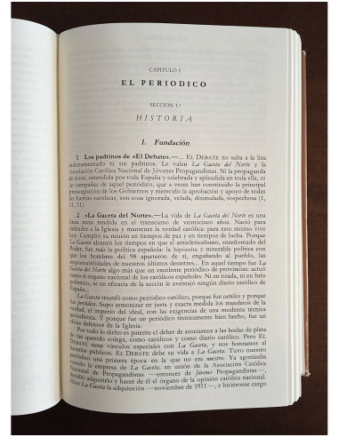 EL PENSAMIENTO DE “EL DEBATE”: UN DIARIO CATÓLICO EN LA CRISIS DE ESPAÑA (1911 - 1936)