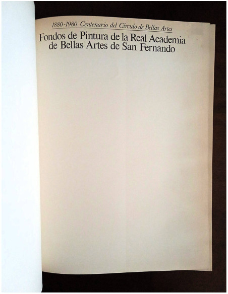FONDOS DE PINTURA DE LA REAL ACADEMIA DE BELLAS ARTES DE SAN FERNANDO