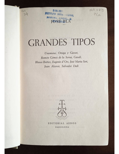 GRANDES TIPOS