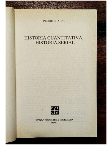 HISTORIA CUANTITATIVA, HISTORIA SERIAL