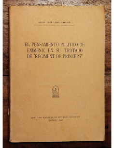EL PENSAMIENTO POLÍTICO DE EXIMENIÇ EN SU TRATADO DE REGIMENT DE PRINCEPS