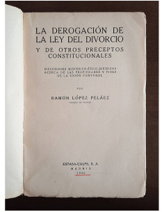 LA DEROGACIÓN DE LA LEY DEL DIVORCIO 2