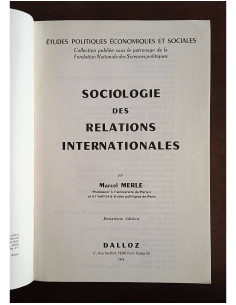 SOCIOLOGIE DES RELATIONS INTERNATIONALES 2