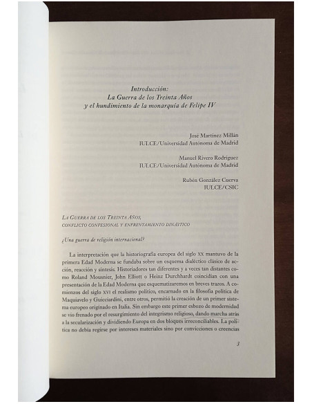 LA CORTE DE FELIPE IV (1621 - 1665): RECONFIGURACIÓN DE LA MONARQUÍA CATÓLICA. 4 TOMOS