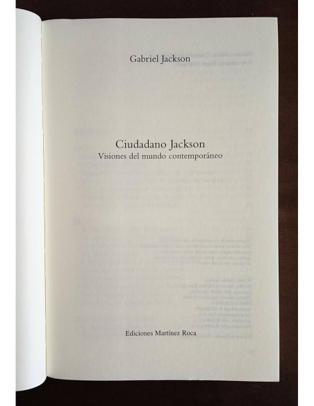 CIUDADANO JACKSON: VISIONES DEL MUNDO CONTEMPORÁNEO