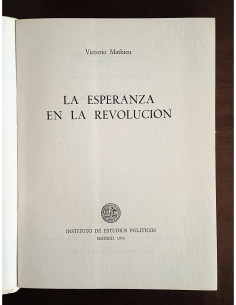 LA ESPERANZA EN LA REVOLUCIÓN 2