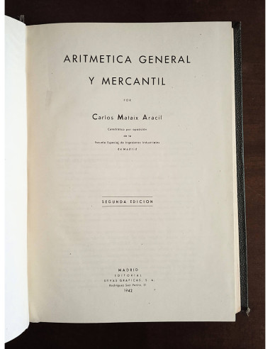 ARITMÉTICA GENERAL Y MERCANTIL