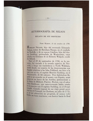 VIDA DE NELSON