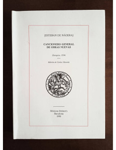 CANCIONERO GENERAL DE OBRAS NUEVAS