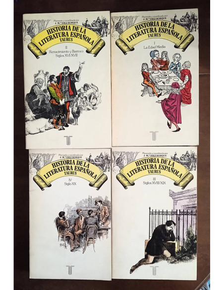 HISTORIA DE LA LITERATURA ESPAÑOLA. 4 TOMOS