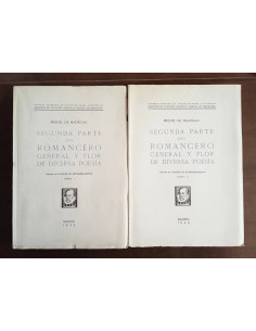 SEGUNDA PARTE DEL ROMANCERO GENERAL Y FLOR DE DIVERSA POESÍA. 2 TOMOS
