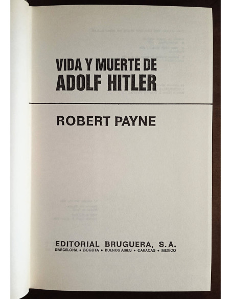 VIDA Y MUERTE DE ADOLF HITLER