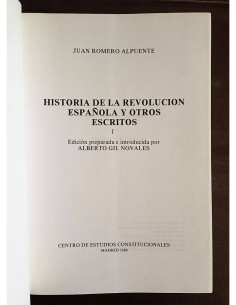 HISTORIA DE LA REVOLUCIÓN ESPAÑOLA Y OTROS ESCRITOS. 2 TOMOS 2