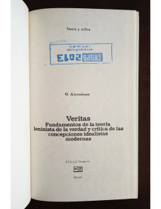 VERITAS: FUNDAMENTOS DE LA TEORÍA LENINISTA DE LA VERDAD Y CRÍTICA DE LAS CONCEPCIONES IDEALISTAS MODERNAS 2