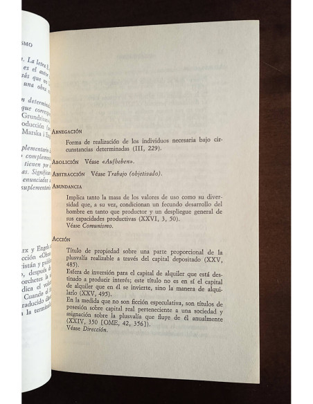 VOCABULARIO BÁSICO DEL MARXISMO