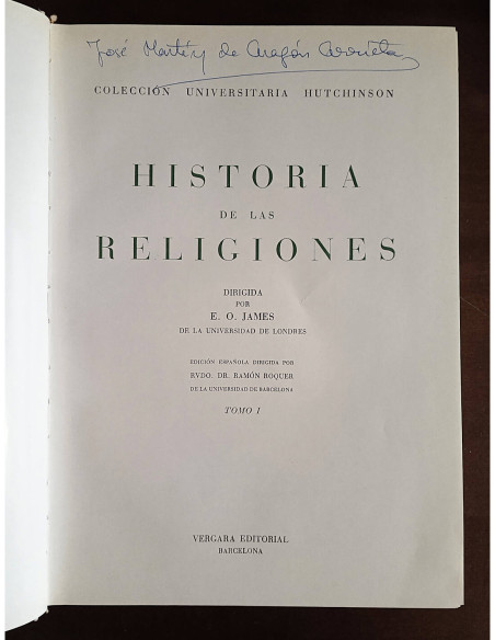 HISTORIA DE LAS RELIGIONES. 3 TOMOS