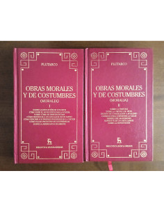 OBRAS MORALES Y DE COSTUMBRES (MORALIA). 2 TOMOS