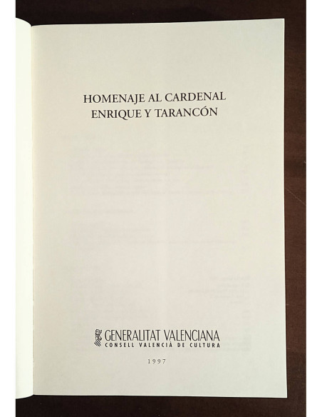 HOMENAJE AL CARDENAL TARANCÓN 1907-1994