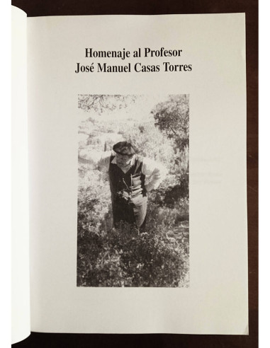 HOMENAJE AL PROFESOR JOSÉ MANUEL CASAS TORRES