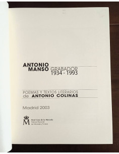 ANTONIO MANSO: GRABADOR 1934 - 1993 2