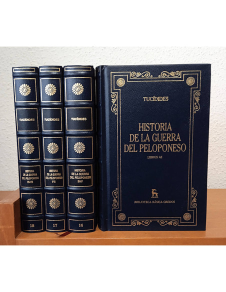 HISTORIA DE LA GUERRA DEL PELOPONESO: LIBROS I-VIII. 4 TOMOS