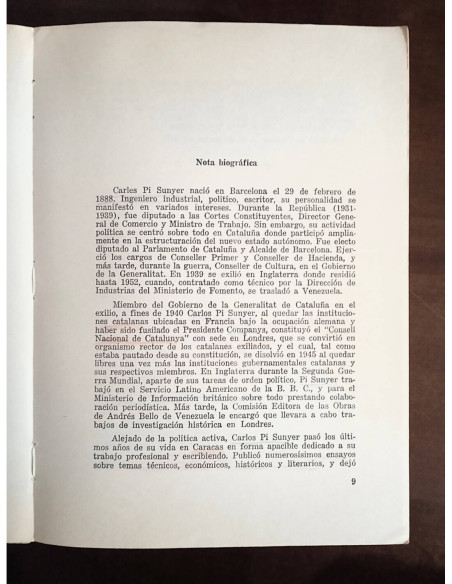 LA MEMORIA Y LA GUERRA: MEMORIAS DE UN POLÍTICO CATALÁN