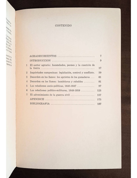 VIOLENCIA RURAL EN VENEZUELA 1840/1858: ANTECEDENTES SOCIOECONÓMICOS DE LA GUERRA FEDERAL