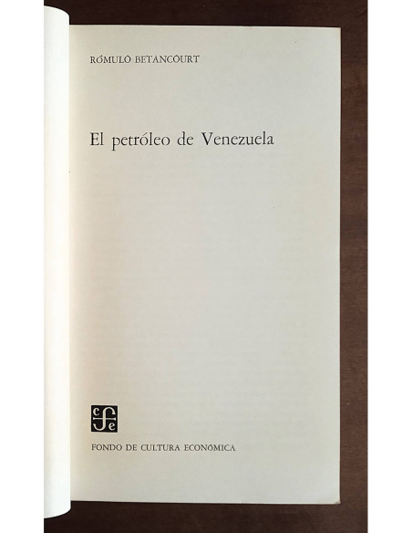 EL PETRÓLEO DE VENEZUELA