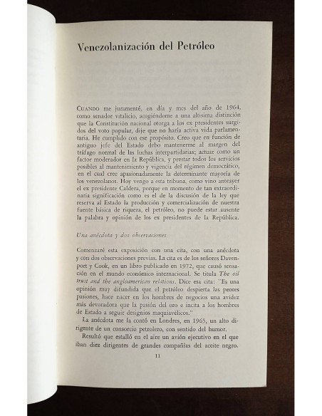 EL PETRÓLEO DE VENEZUELA