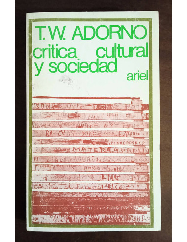 CRÍTICA CULTURAL Y SOCIEDAD