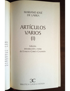 ARTÍCULOS VARIOS. 2 TOMOS 2