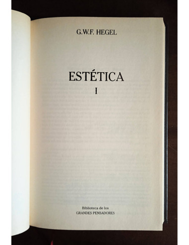 ESTÉTICA. 3 TOMOS