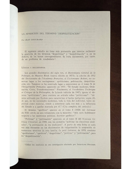 LA DESPOLITIZACIÓN
