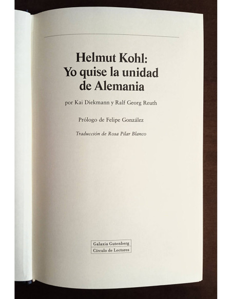 YO QUISE LA UNIDAD DE ALEMANIA