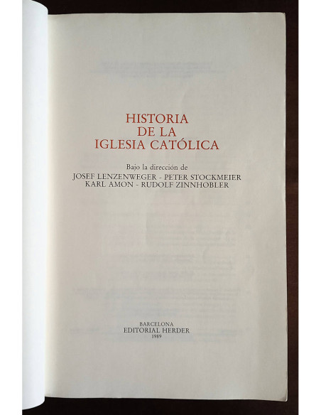 HISTORIA DE LA IGLESIA CATÓLICA