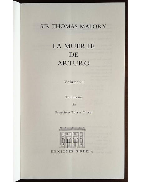 LA MUERTE DE ARTURO. 3 TOMOS