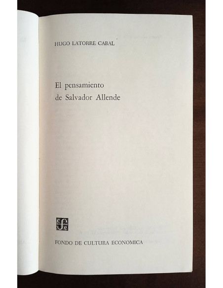 EL PENSAMIENTO DE SALVADOR ALLENDE