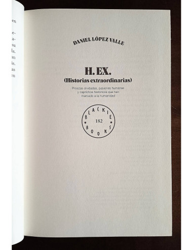 H. EX. : HISTORIAS EXTRAORDINARIAS