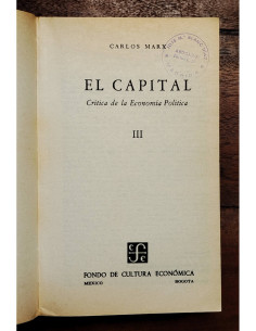 EL CAPITAL: CRÍTICA DE LA ECONOMÍA POLÍTICA. VOL. III 2