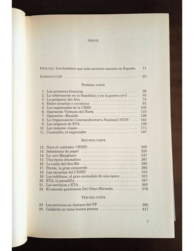 SERVICIOS SECRETOS: UN SIGLO DE LA HISTORIA DE ESPAÑA A TRAVÉS DE LOS HOMBRES DE LA INTELIGENCIA