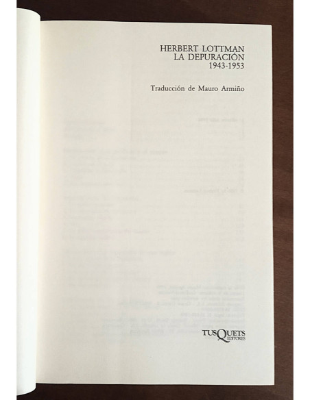 LA DEPURACIÓN 1943-1953