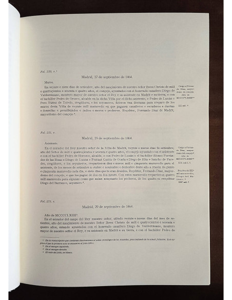 LIBROS DE ACUERDOS DEL CONCEJO MADRILEÑO: TOMO I, 1464 - 1485